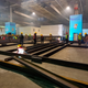 Workers build isolation wards in a temporary hospital for covid-19 patients inside an exhibition center in Changchun, China in Jilin province on March 14, 2022.